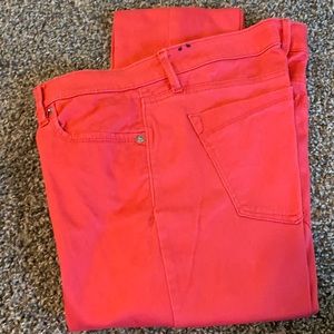 Pink jeans skinny